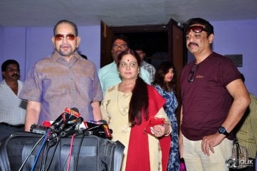 Krishna and Vijaya Nirmala at Garam Movie Special Show